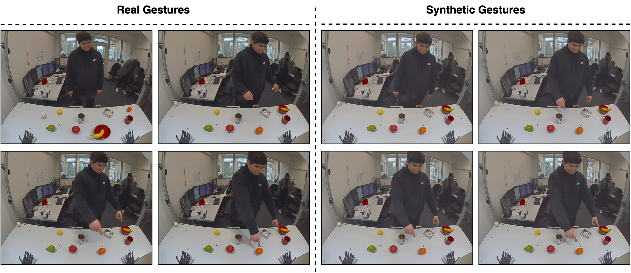 Example deictic gesture